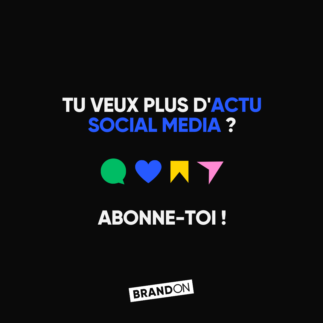 Tu veux plus d'actu social media ? Abonne-toi !