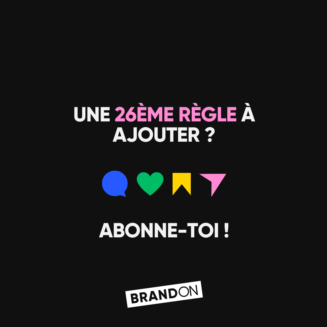 UNE 26ÈME RÈGLE À AJOUTER ? ABONNE-TOI !