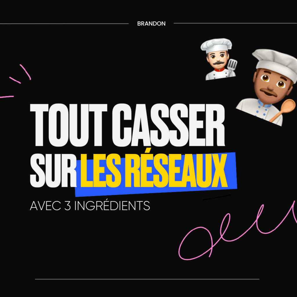 TOUT CASSER SUR LES RESEAUX AVEC 3 INGRÉDIENTS