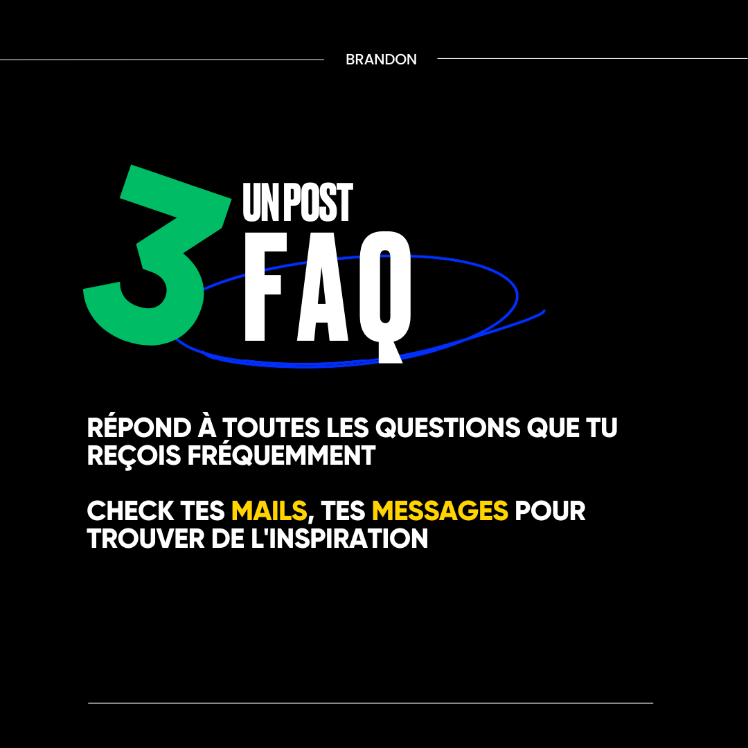 3. un post FAQ