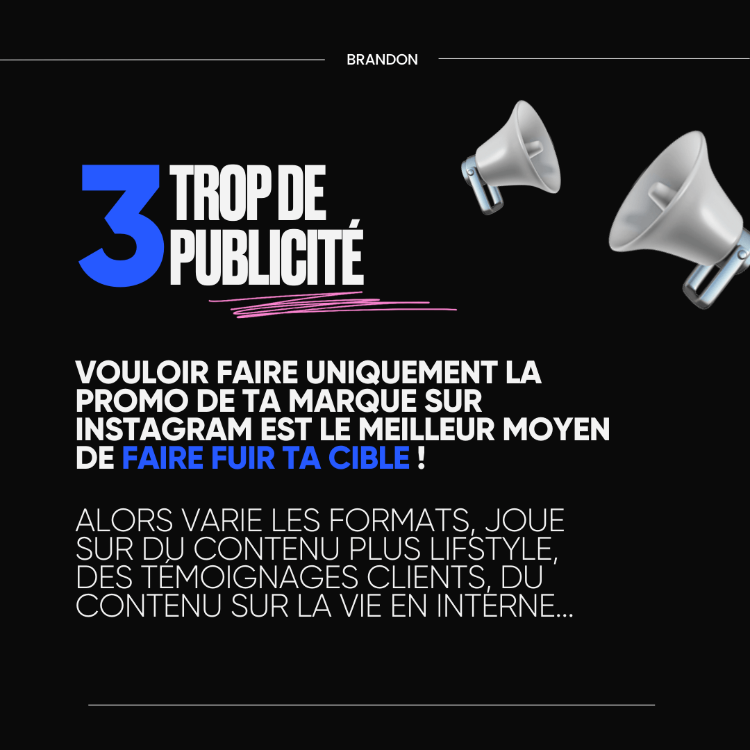 3. Trop de publicité