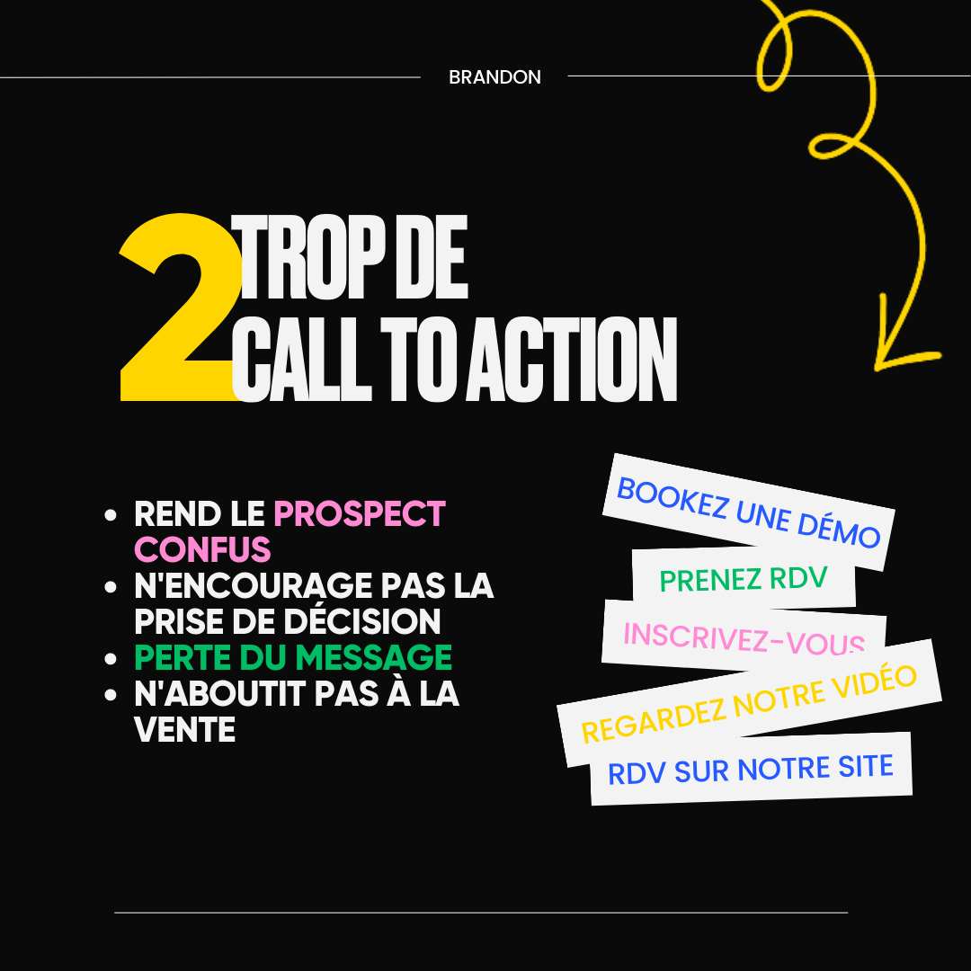 TROP DE CALL TO ACTION