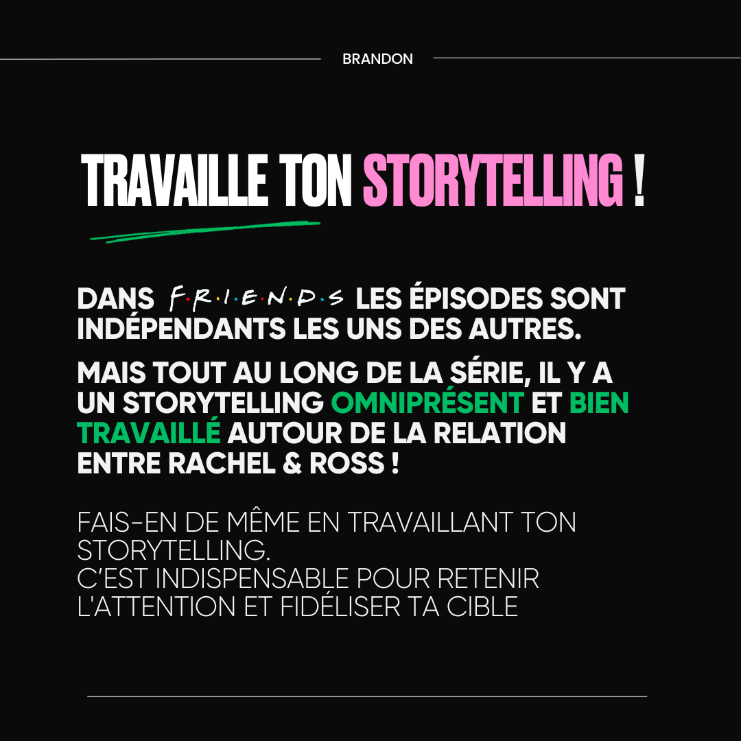 TRAVAILLE TON STORYTELLING