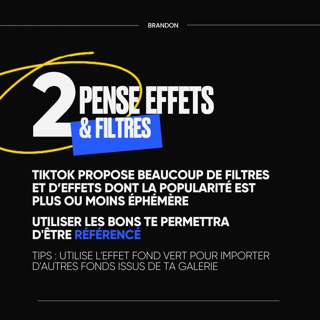 2. Pense effets & filtres