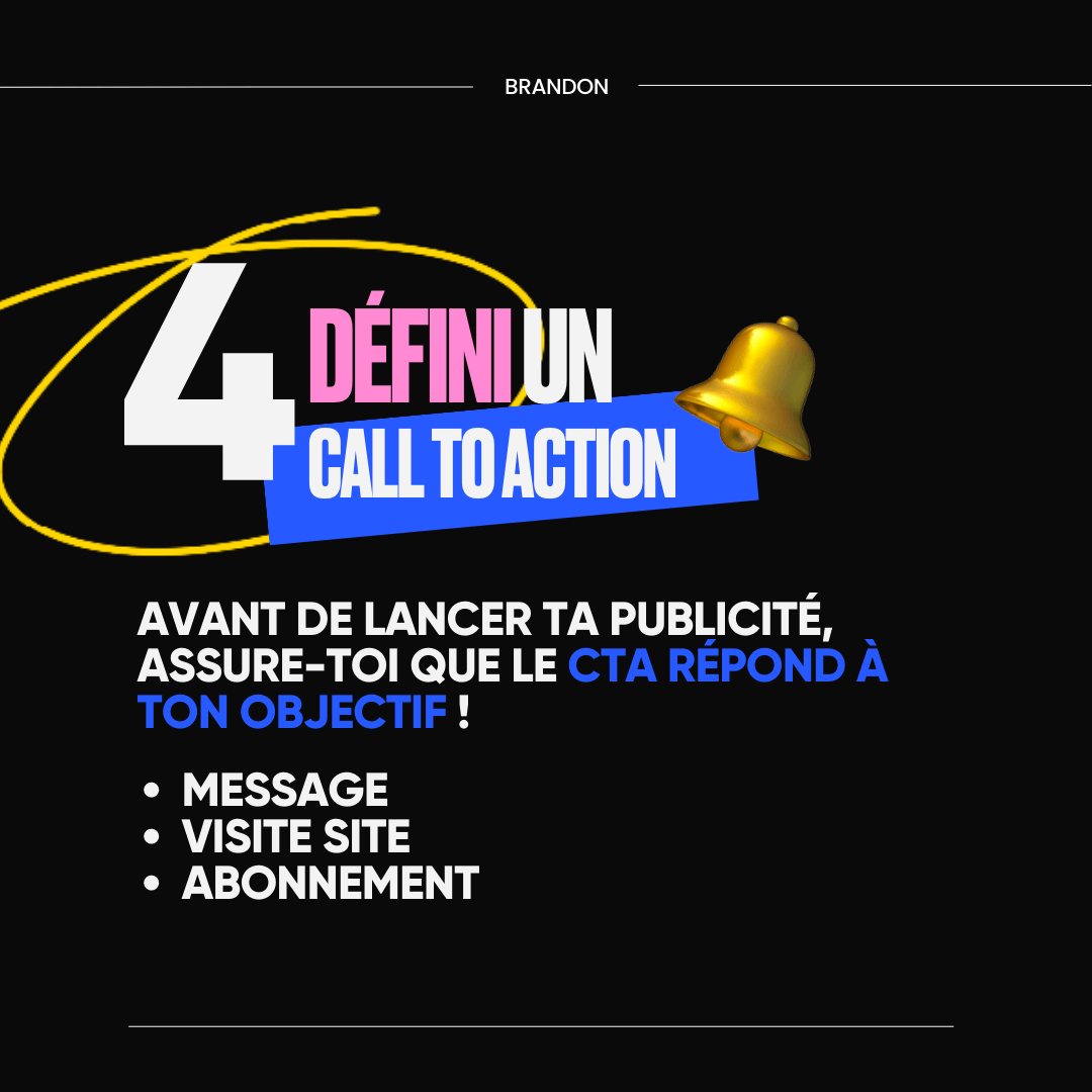4. Définis un call to action