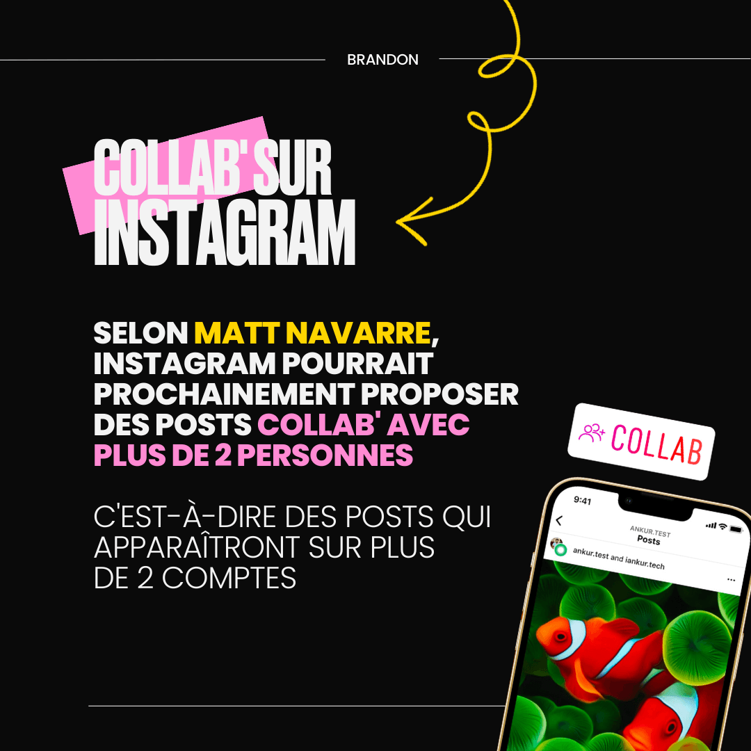 Collab sur Instagram