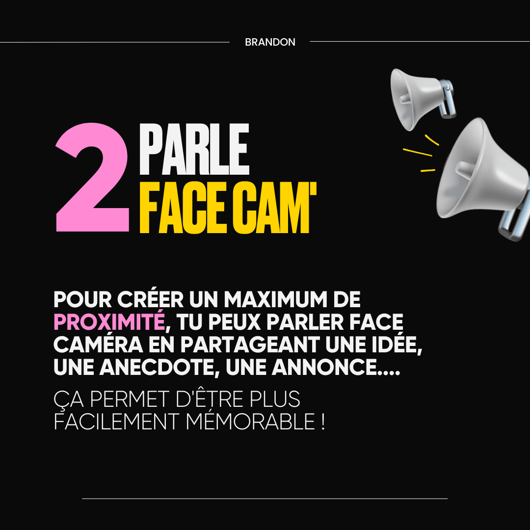 2. Parle face cam'