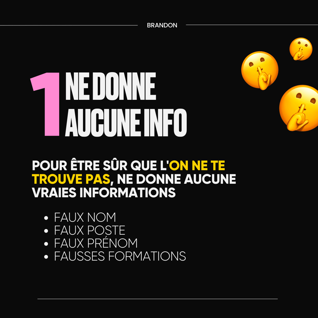 1. Ne donne aucune info