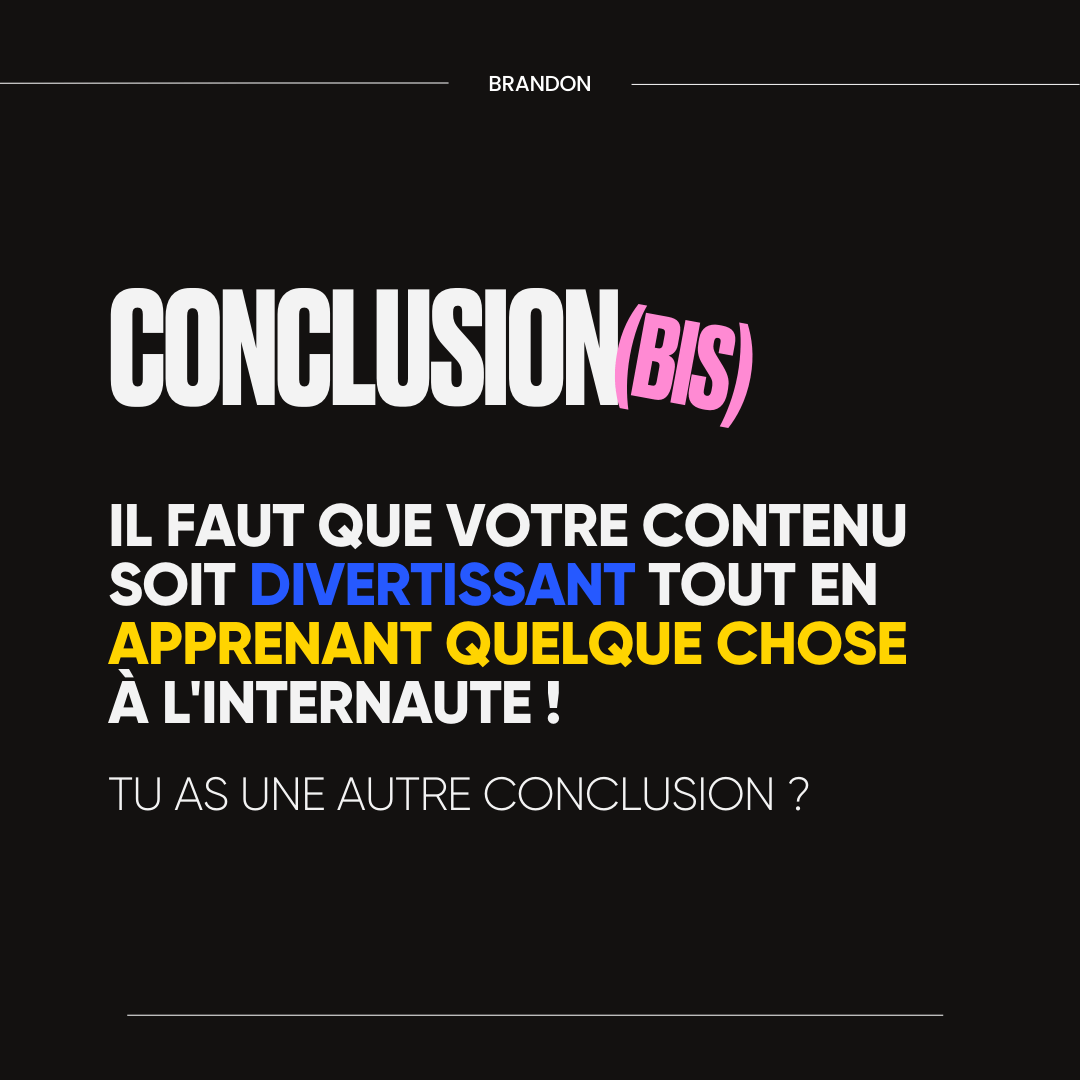 CONCLUSION (BIS)