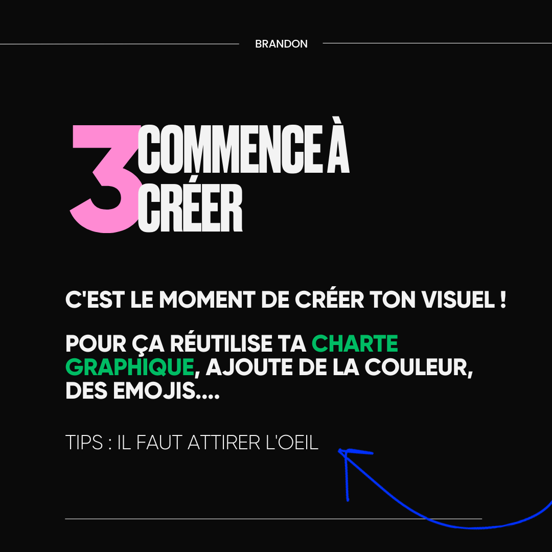 3. Commence à créer