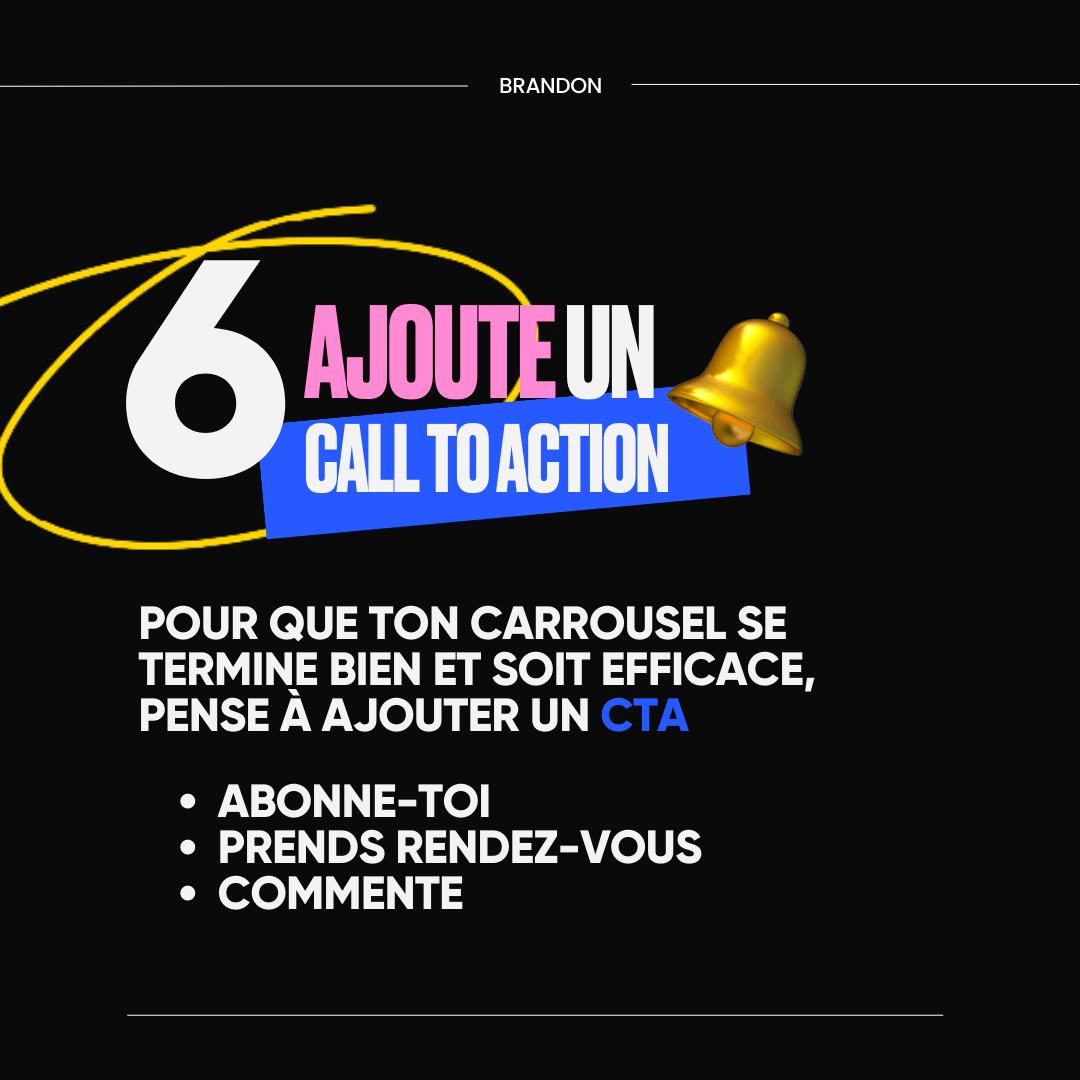 6. Ajoute une call to action