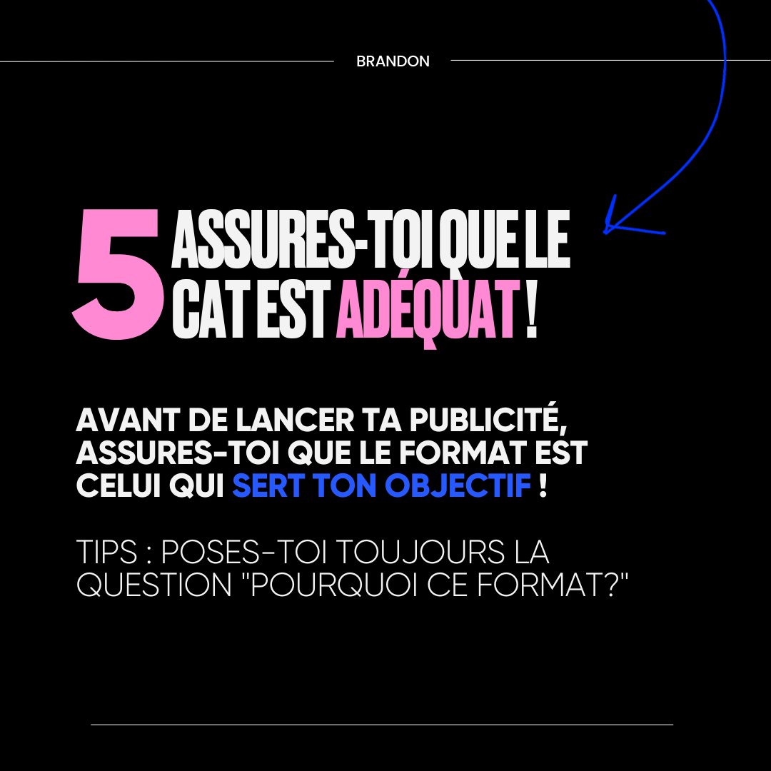 5. Assures-toi que le format est adéquat
