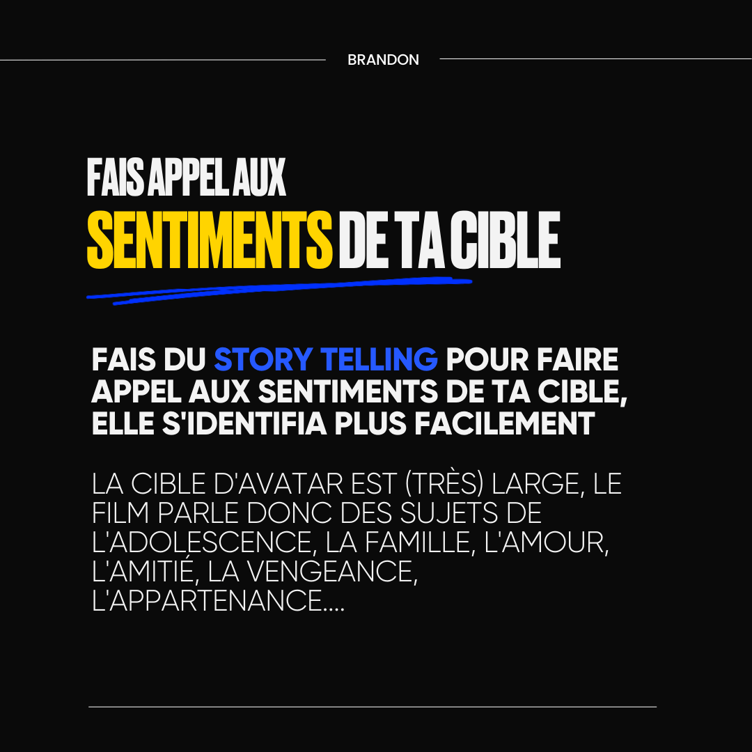 Leçons marketing Avatar 6