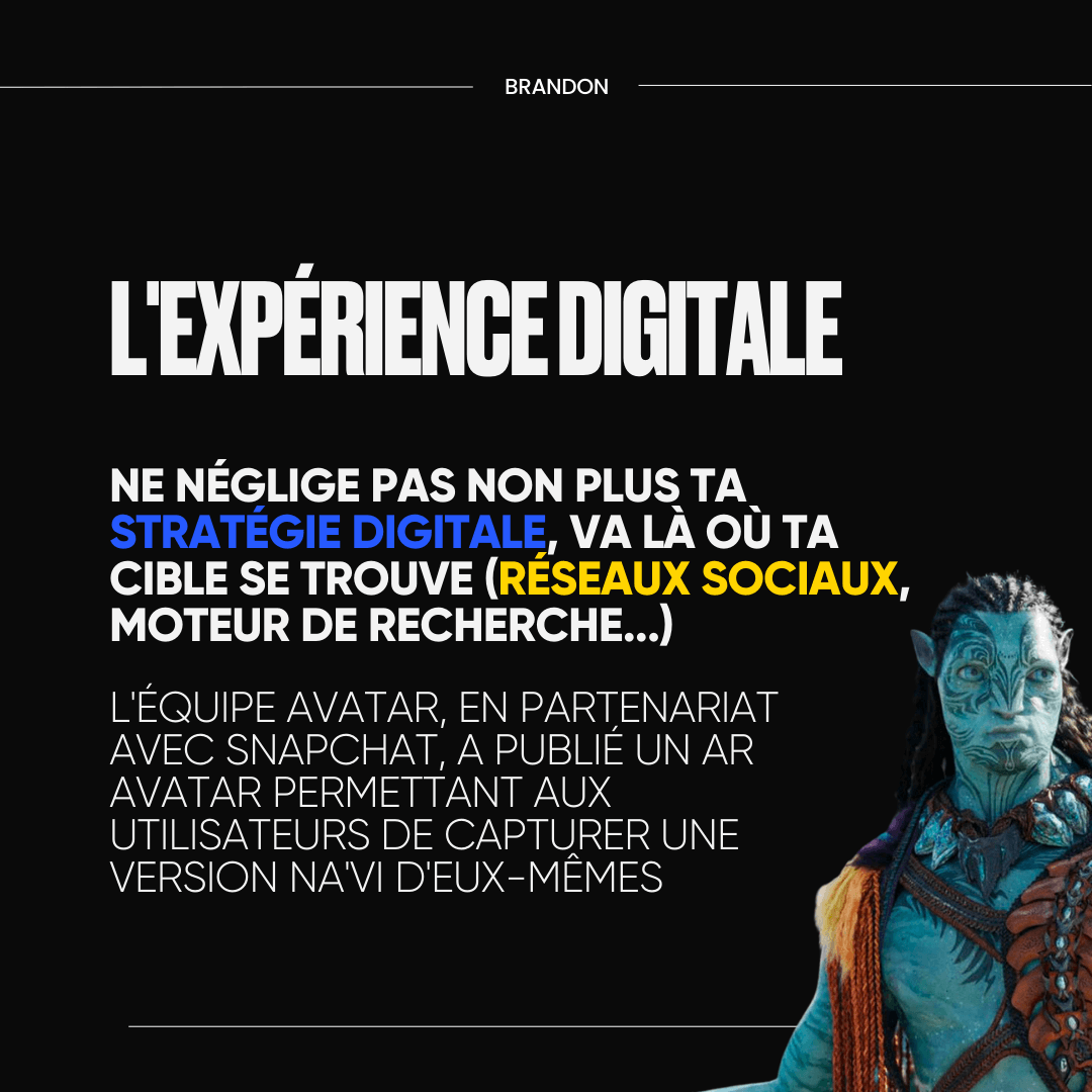 Leçons marketing Avatar 9