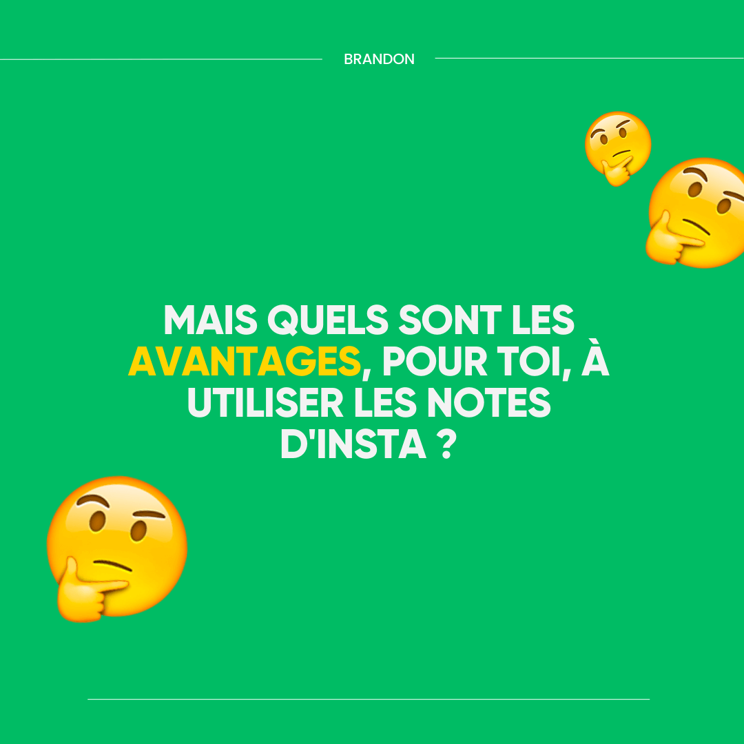 Les notes sur insta