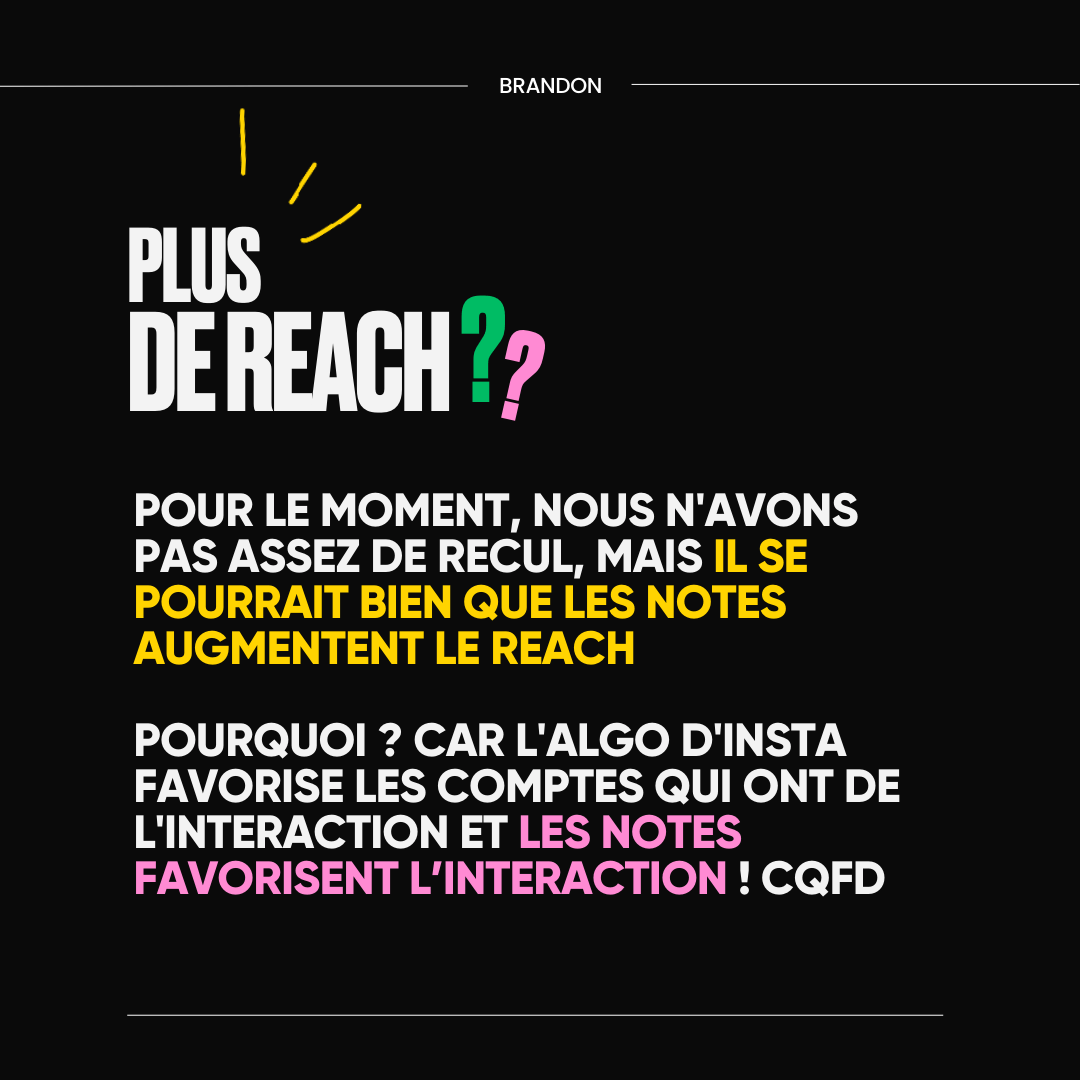 PLUS DE REACH ??
