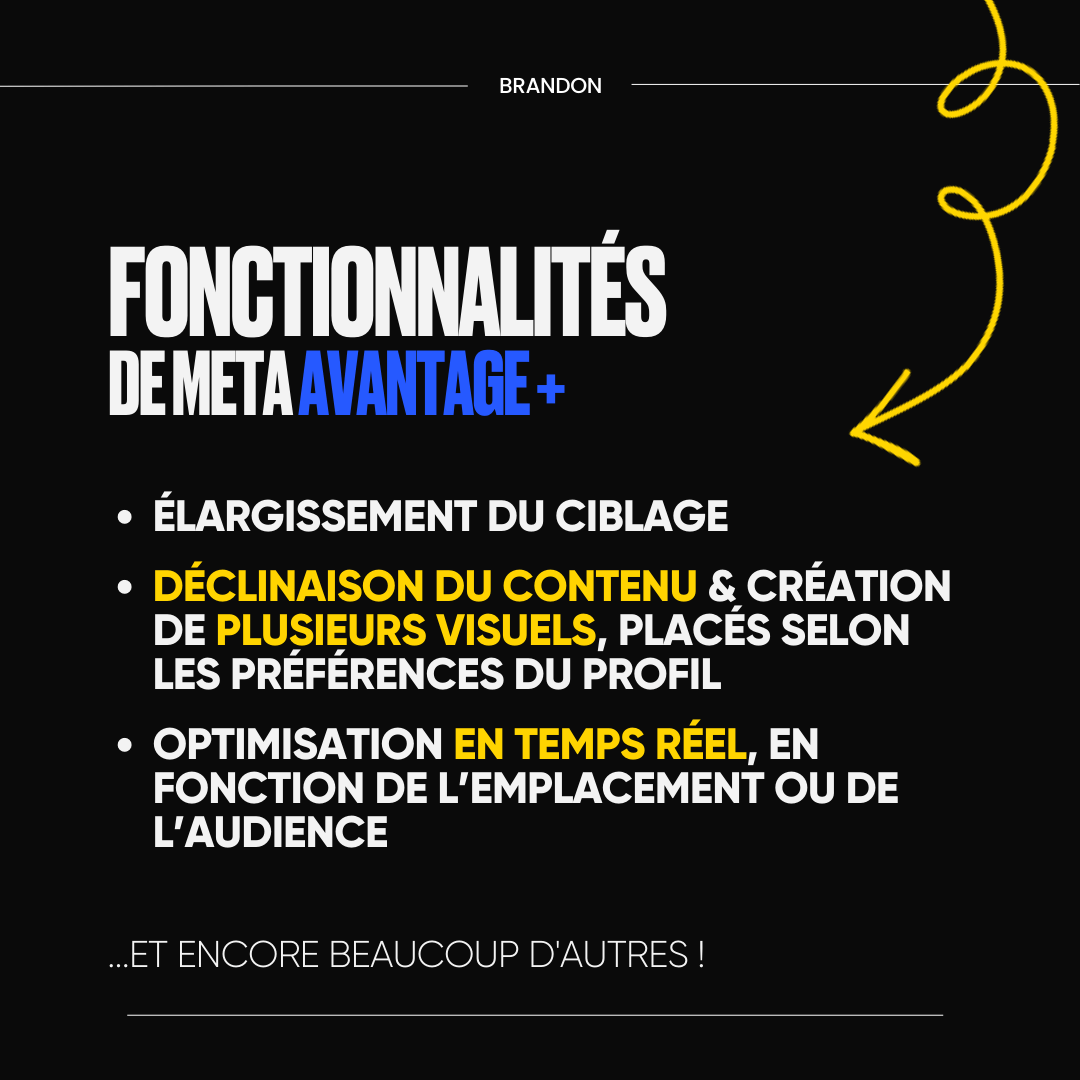 FONCTIONNALITÉS DE META AVANTAGE +