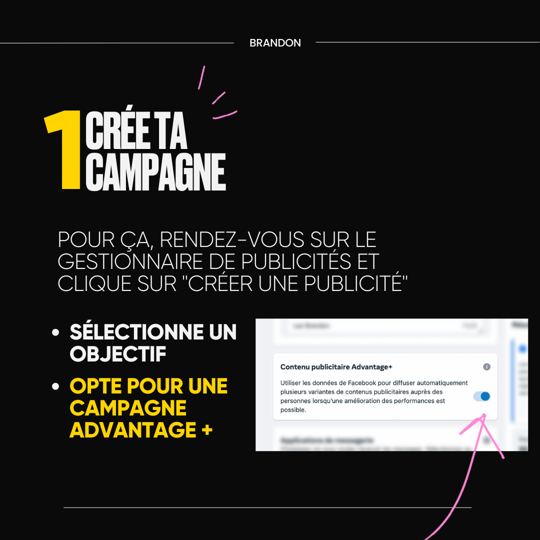 1. Crée ta campagne