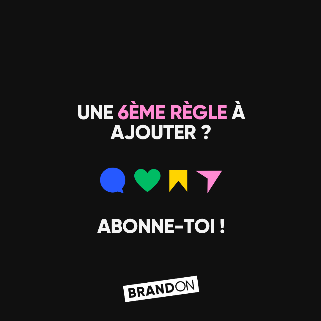 UNE 6ÈME RÈGLE À AJOUTER ? ABONNE-TOI !